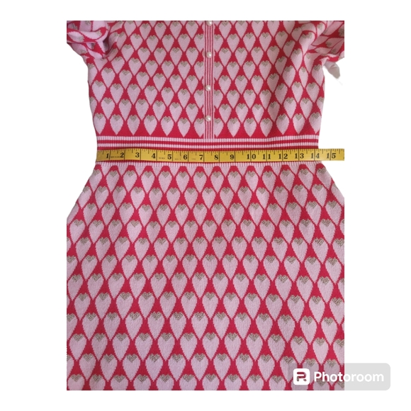 Lili Sidonio Large Knit Heart-Print Shirt Dress - Picture 9 of 11